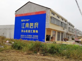 山阳农村墙体广告在不同形式上面展现的不同特色